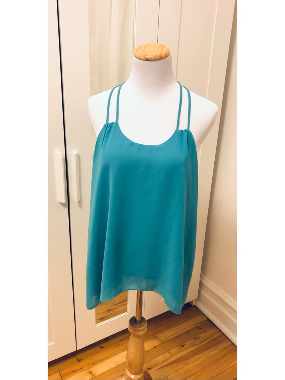 Final Touch Teal Double-Strap Camisole Size Medium